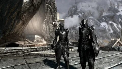 steel ebony armor at skyrim special edition nexus mods and c