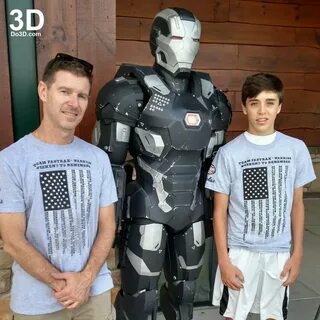 3D Printable Suit: Iron Man Mark III Armor War Machine (Mode