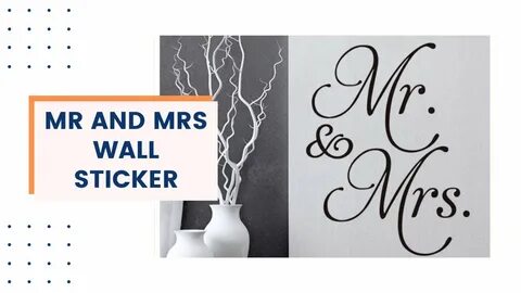 Mr and Mrs Wall Decor Stickers Art Ideas Hobby Lobby His and