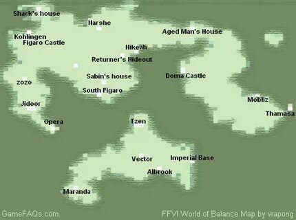 Ff6 World Of Balance Map - Map Pasco County