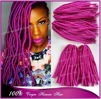 Chic Locks! 15" folded long hot pink synthetic hair soft sil
