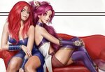Sona and Jinx by whiskypaint . Lol league of legends, League