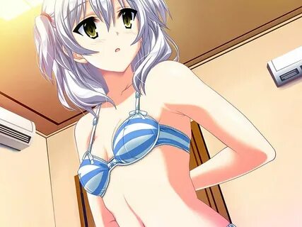 Is this place safe ?, game cg, bra, gray hair, akaza, sexy, 