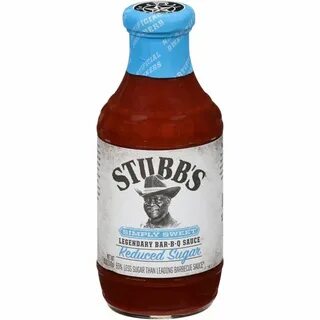 Stubb's Simply Sweet Reduced Sugar BBQ Sauce, 18 oz - Walmar