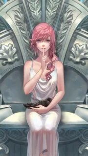 Wallpaper Art picture, Final Fantasy 13, pink hair girl, blu