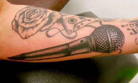 Microphone tattoo ideas