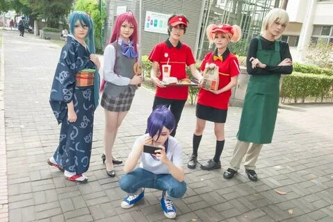 Shirou ashiya cosplay, maou sadao cosplay and emi yusa cospl