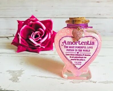 Pink Amortentia Potion Bottle Decoration Apothecary Label Et