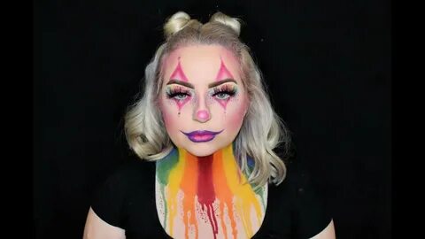 Glam Clown Halloween Makeup Tutorial - YouTube