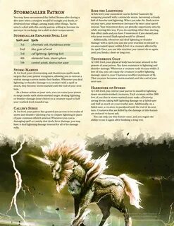 Warlock Patron: THE STORMCALLER--becoming a ball lightning, 