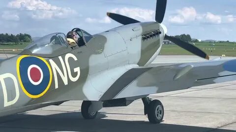 Biltema Airshow Spitfire XVI And P-51 Mustang - YouTube