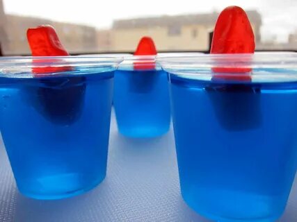 Fishbowl Jello Shots Recipe Jello shots, Birthday drinks, Sh