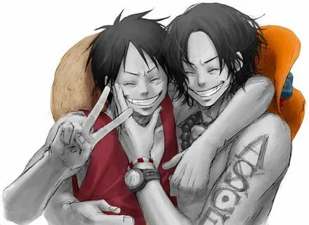 One Piece in Color by Atomika07 Ace and luffy, One piece luf