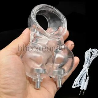✔ Male Scrotal Chastity Device Delay Lock Cage Scrotum Ring 