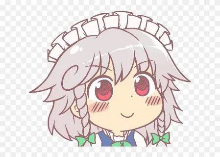 View Sakuya 8 , - Ohayou Face Touhou Clipart (#4147401) - Pi