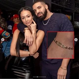 Mide's Blog: Drake pictured wearing a gold bracelet hand cha