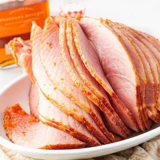 Easy Apricot Bourbon Glazed Ham Recipe- just 4 ingredients M