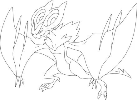 noivern png - Noivern Coloring Pages Pokemon Noivern Drawing