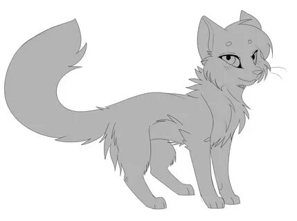 Free Fluffy Cat Lineart! by TitterTatl on DeviantArt