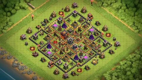 NEW Town hall 10 Hybrid Base with COPY LINK