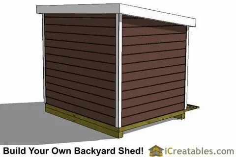 8x10 lean to shed rear Wooden storage sheds, Storage shed pl