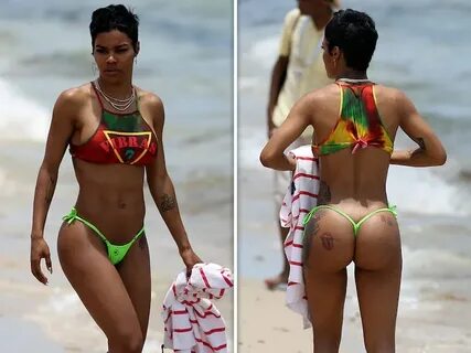 Teyana Taylor Shows Off Assets on Fourth of July in Miami
