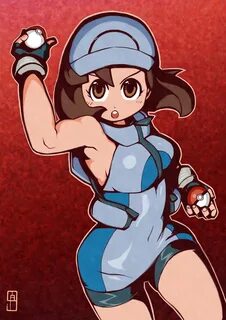 Safebooru - :o 1girl :o ace trainer (pokemon) armpits bare a