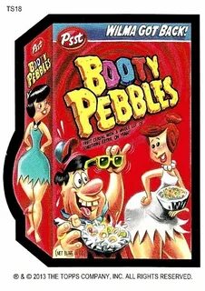 Booty Pebbles Wacky, Bubble gum cards, Garbage pail kids