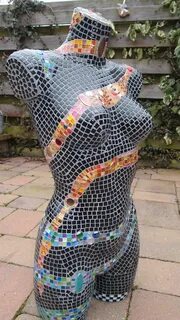 mosaic torso Mannequin art, Mosaic art, Mosaic designs