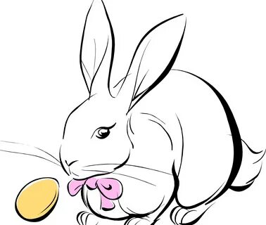 Easter-Hiding the Golden Egg Bunny coloring pages, Animal te