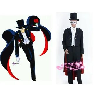 2016 Sailor Moon Tuxedo Mask Mamoru Chiba Anime Cosplay Cost