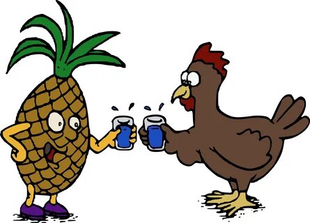 Download Free Pineapple And Chicken And Vector Image Clipart