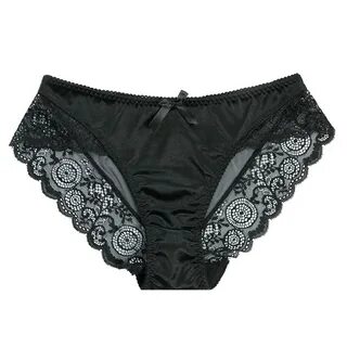 Sexy Satin Lace Panties Women's Underwear Transparent Sheer 