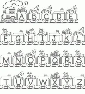 Dibujos de letras del abecedario para colorear Alfabeto para