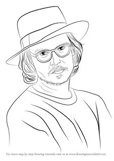 Johnny Depp Draw Step Drawing Cade Celebrities Coloring Sket
