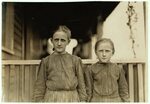 Old black and white photo of two sisters free image download