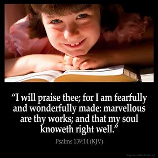 Psalms 139:14 Inspirational Image