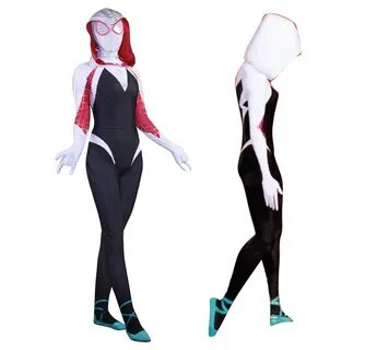 Gwen Stacy Spider Man: Into the Spider Verse Cosplay zentai Costume adults/...