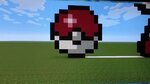 Minecraft Pokeball Pixel Art - YouTube