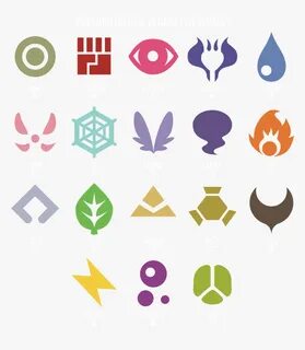 Pokemon Symbol Png - Pokemon Types Symbols Png, Transparent 