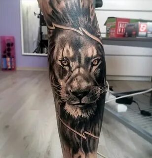 фото тату лев от 18.11.2017 № 028 - tattoo lion - tattoo-pho