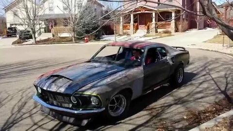 69 Mustang 427 Twin turbo restomod first drive - YouTube