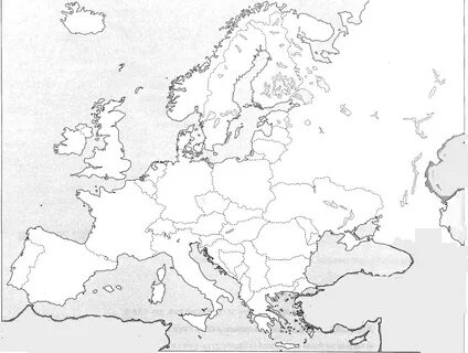 Cartina Muta Dell'europa