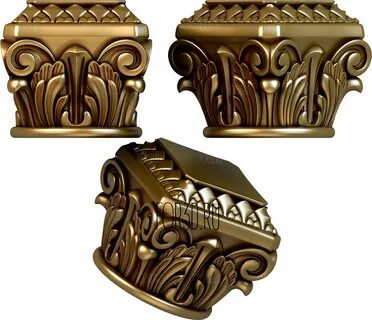 Капитель 0110 3d stl модель для ЧПУ.