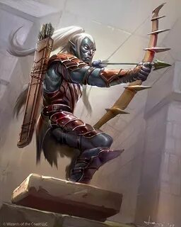 D&D Drow Archer Dark elf, Dungeons and dragons, Drow male