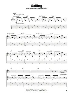 Christopher Cross Sailing Sheet Music Notes, Chords Download