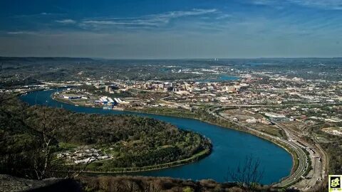 Chattanooga Panorama 1 Looking north from the brow of Look. 