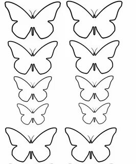 Plantillas mariposas para imprimir - Imagui Moldes de maripo