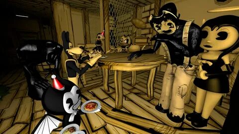 Christmas With Bendy And Gang #18 (BATIM) by Clawort-Animati