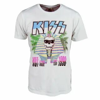 Junk Food Mens Kiss Hot In The Shade Tour T Shirt White